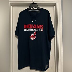Men’s Nike authentic Cleveland Indians t shirt L